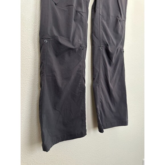 Prana Halle Pant Straight Leg Cargo Convertible Capri Gray Hiking Women's 14 - Picture 4 of 10